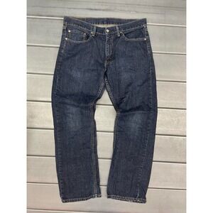 Levis 559 Jeans Mens 34X30 Blue‎ Dark Wash Denim Relaxed Straight 100% Cotton